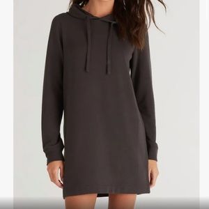 Z supply Elyse Hoodie Dress size M color Vintage Black NWT
